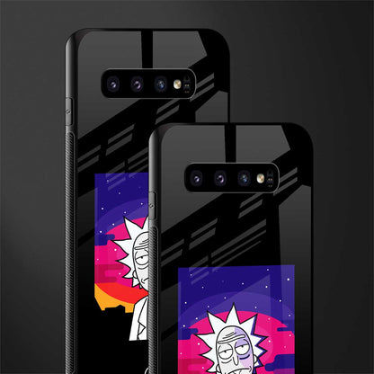 trippy rick sanchez glass case for samsung galaxy s10 plus image-2