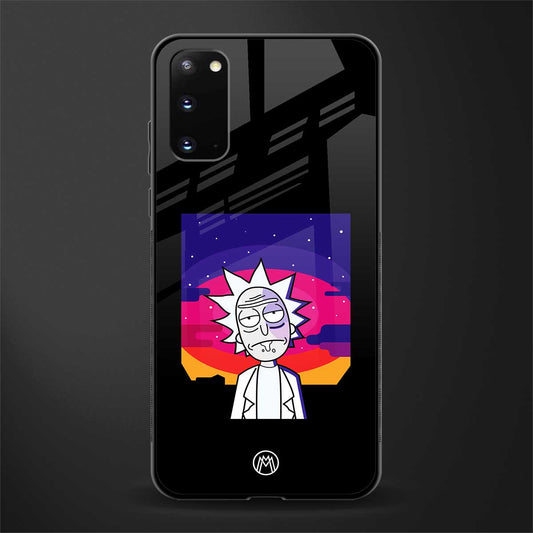 trippy rick sanchez glass case for samsung galaxy s20 image