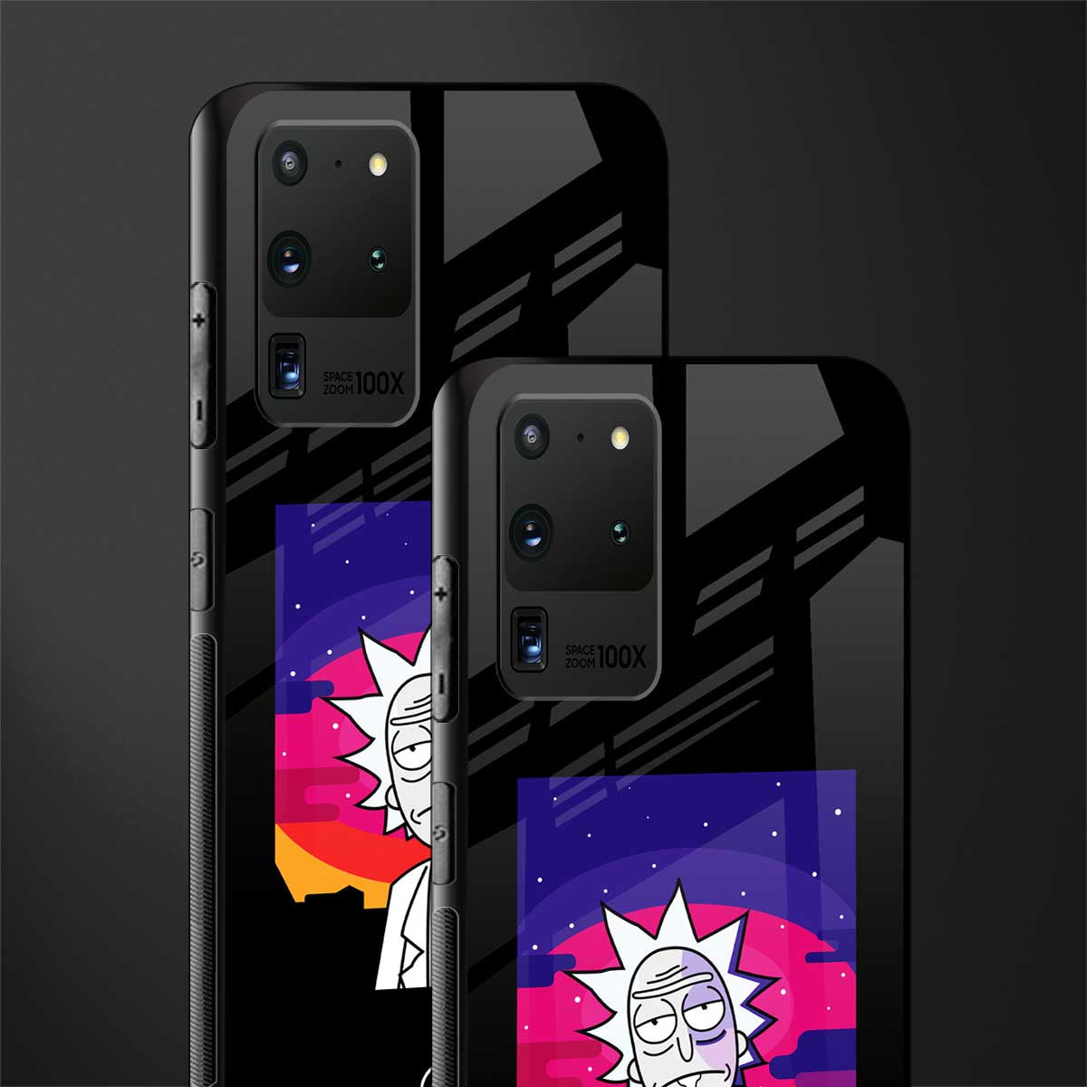 trippy rick sanchez glass case for samsung galaxy s20 ultra image-2