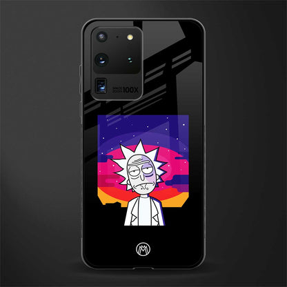 trippy rick sanchez glass case for samsung galaxy s20 ultra image