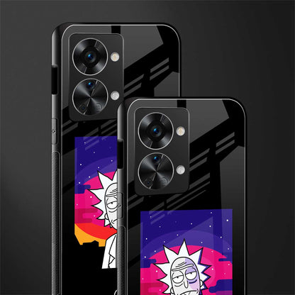 trippy rick sanchez glass case for phone case | glass case for oneplus nord 2t 5g