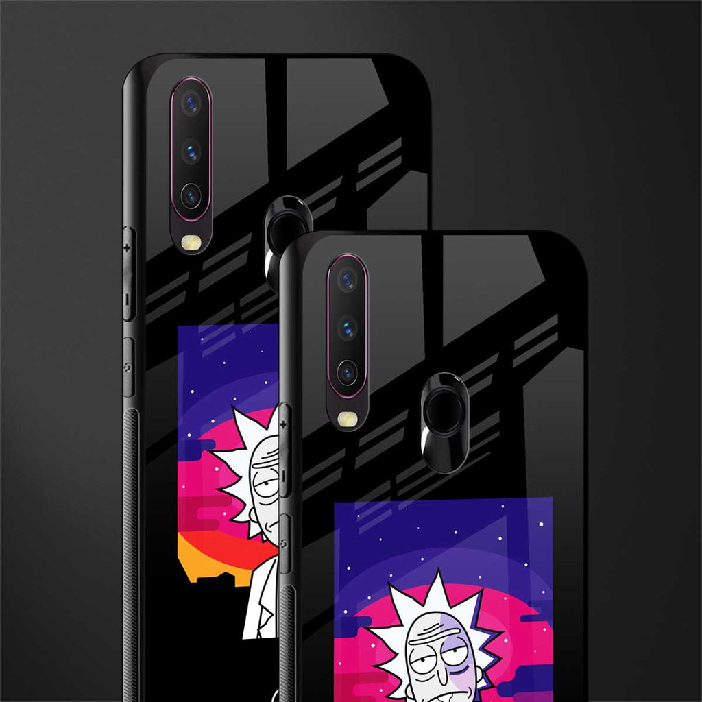 trippy rick sanchez glass case for vivo y12 image-2