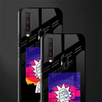 trippy rick sanchez glass case for vivo y12 image-2