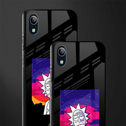 trippy rick sanchez glass case for vivo y1s without fingerprint image-2