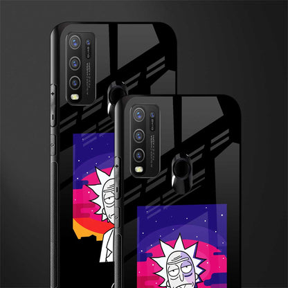 trippy rick sanchez glass case for vivo y30 image-2