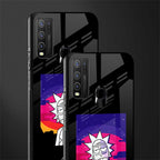 trippy rick sanchez glass case for vivo y50 image-2