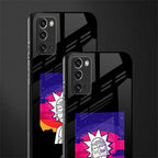 trippy rick sanchez glass case for samsung galaxy note 20 image-2