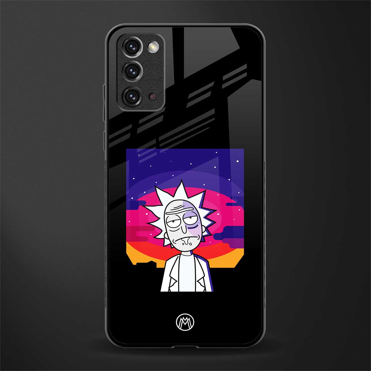 trippy rick sanchez glass case for samsung galaxy note 20 image