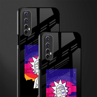 trippy rick sanchez glass case for realme 7 image-2