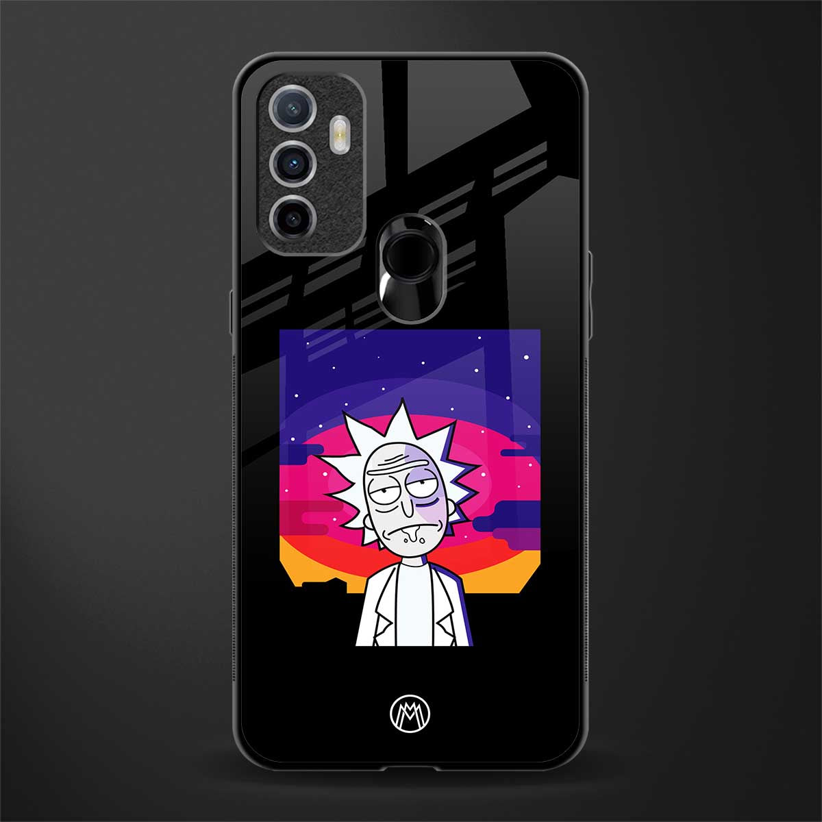 trippy rick sanchez glass case for oppo a53 image