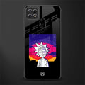 trippy rick sanchez glass case for oppo a15 image