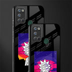trippy rick sanchez glass case for realme 7i image-2