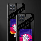 trippy rick sanchez glass case for oppo f17 image-2
