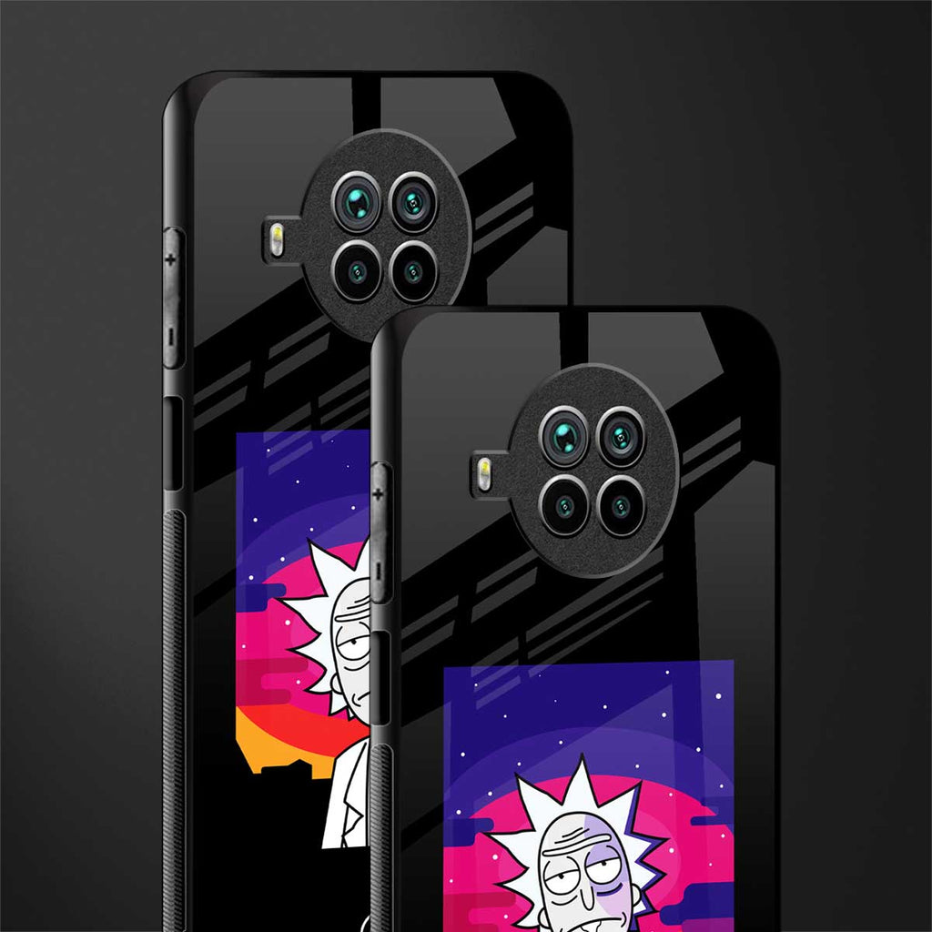 trippy rick sanchez glass case for mi 10i image-2