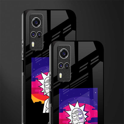 trippy rick sanchez glass case for vivo y53s image-2
