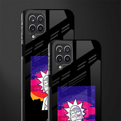 trippy rick sanchez glass case for samsung galaxy m12 image-2