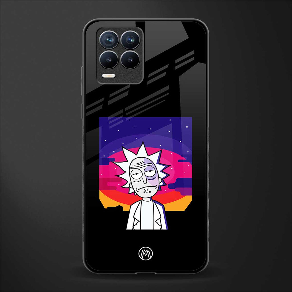 trippy rick sanchez glass case for realme 8 pro image