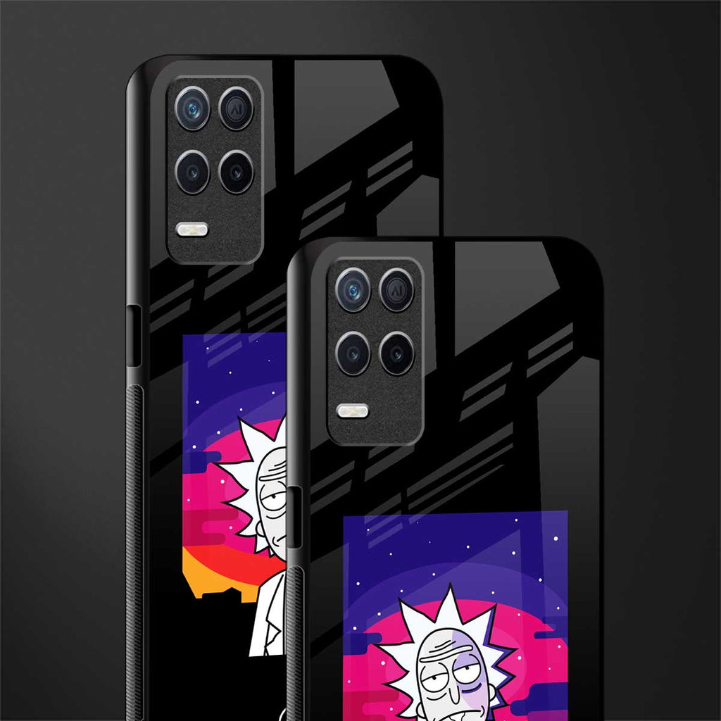 trippy rick sanchez glass case for realme 8 5g image-2