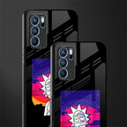 trippy rick sanchez glass case for oppo reno6 pro 5g image-2