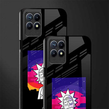 trippy rick sanchez glass case for realme 8i image-2