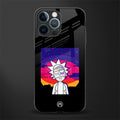 trippy rick sanchez glass case for iphone 12 pro image