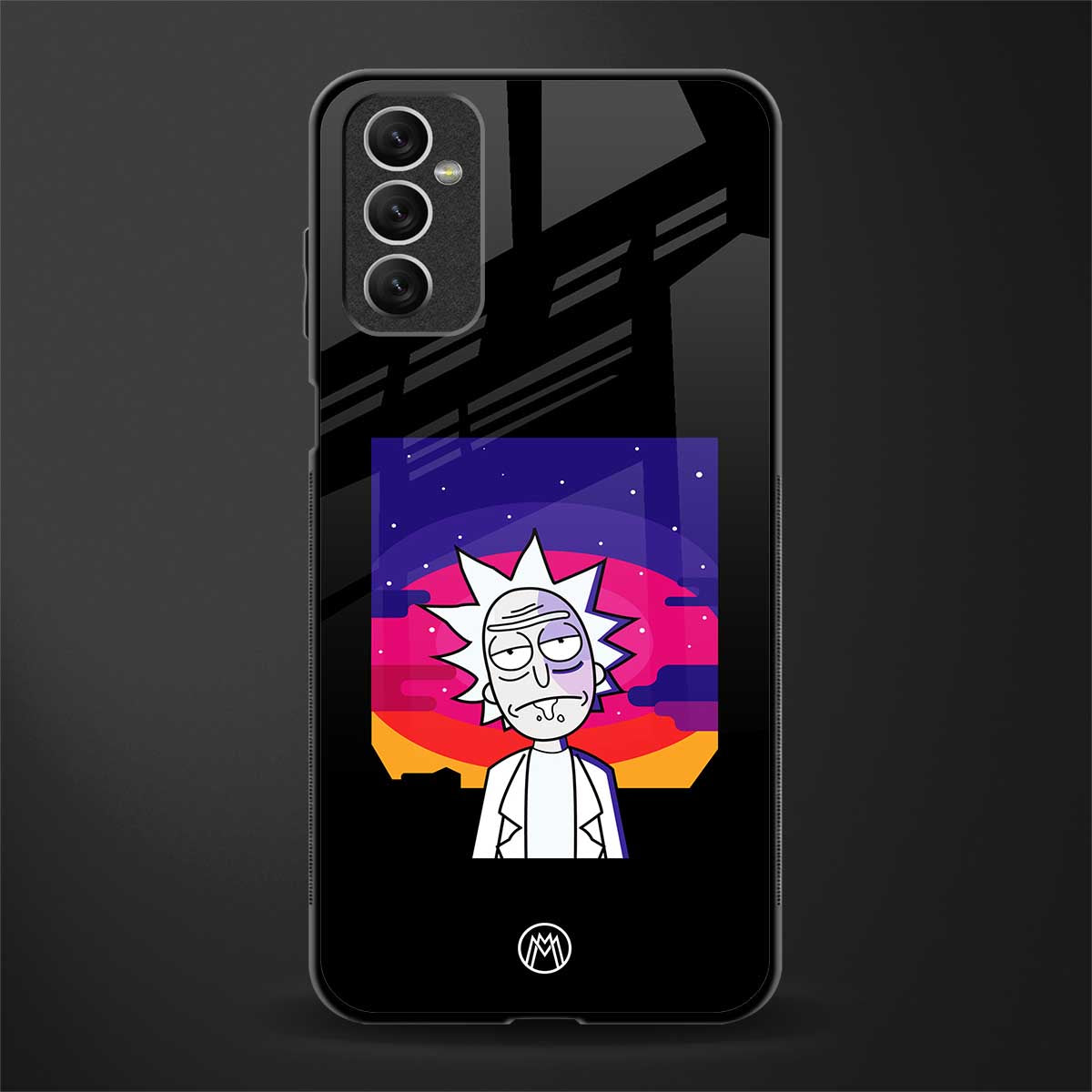 trippy rick sanchez glass case for samsung galaxy m52 5g image