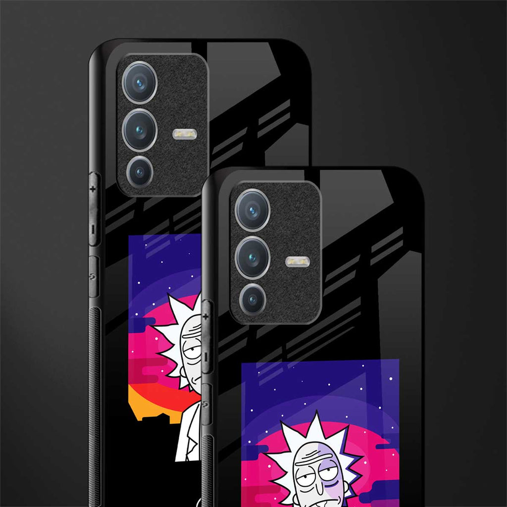 trippy rick sanchez glass case for vivo v23 pro 5g image-2