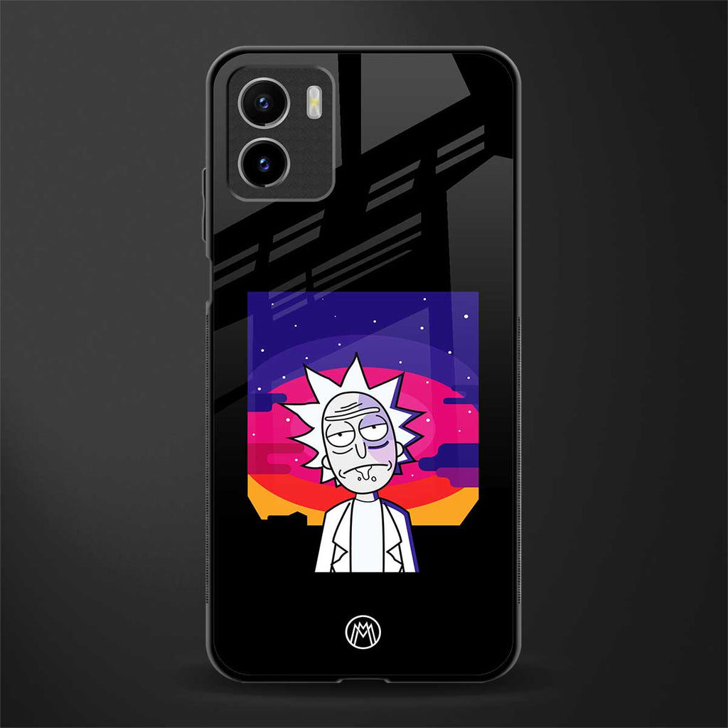 trippy rick sanchez glass case for vivo y15s image