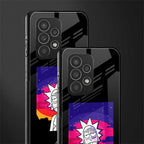 trippy rick sanchez back phone cover | glass case for samsung galaxy a23
