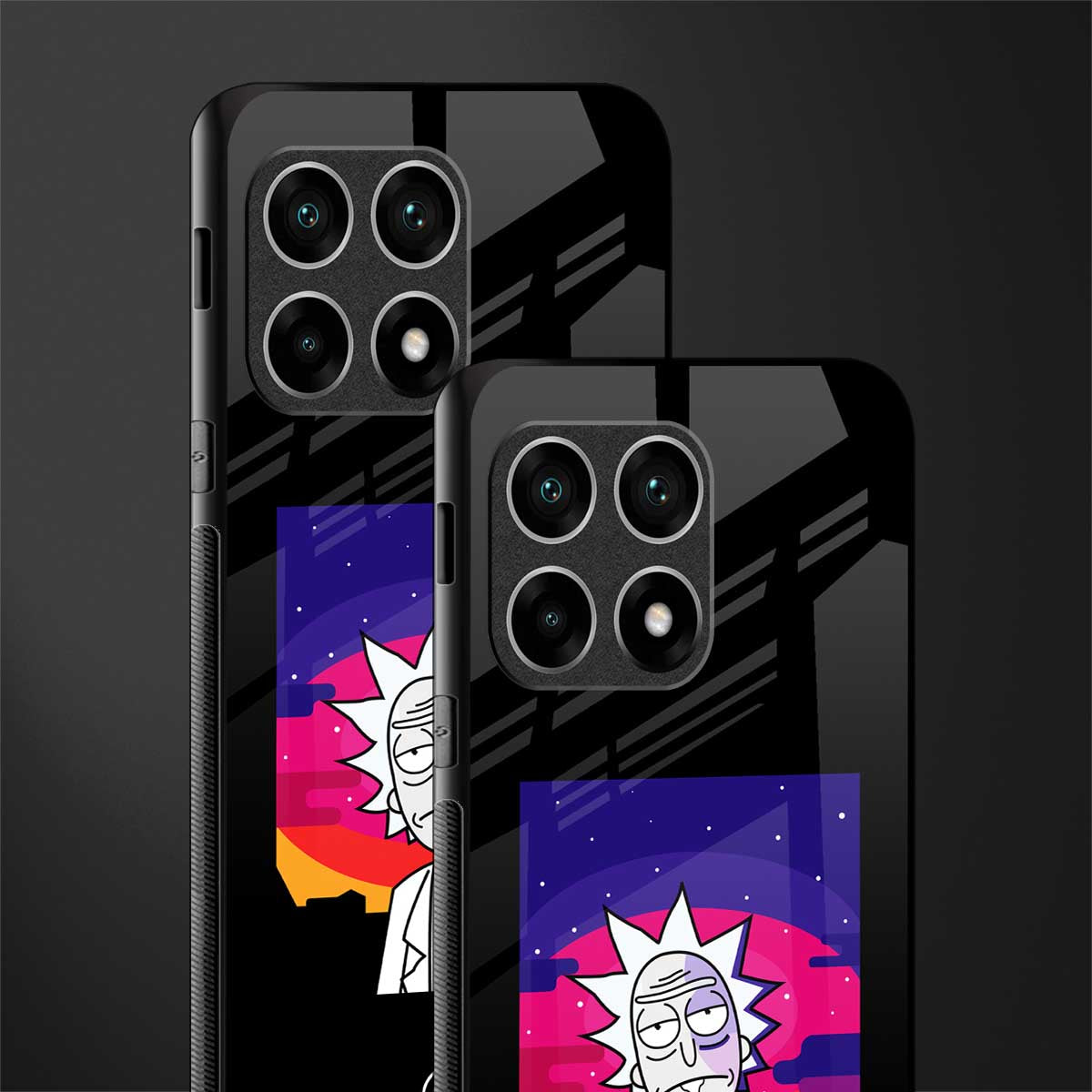 trippy rick sanchez glass case for oneplus 10 pro 5g image-2