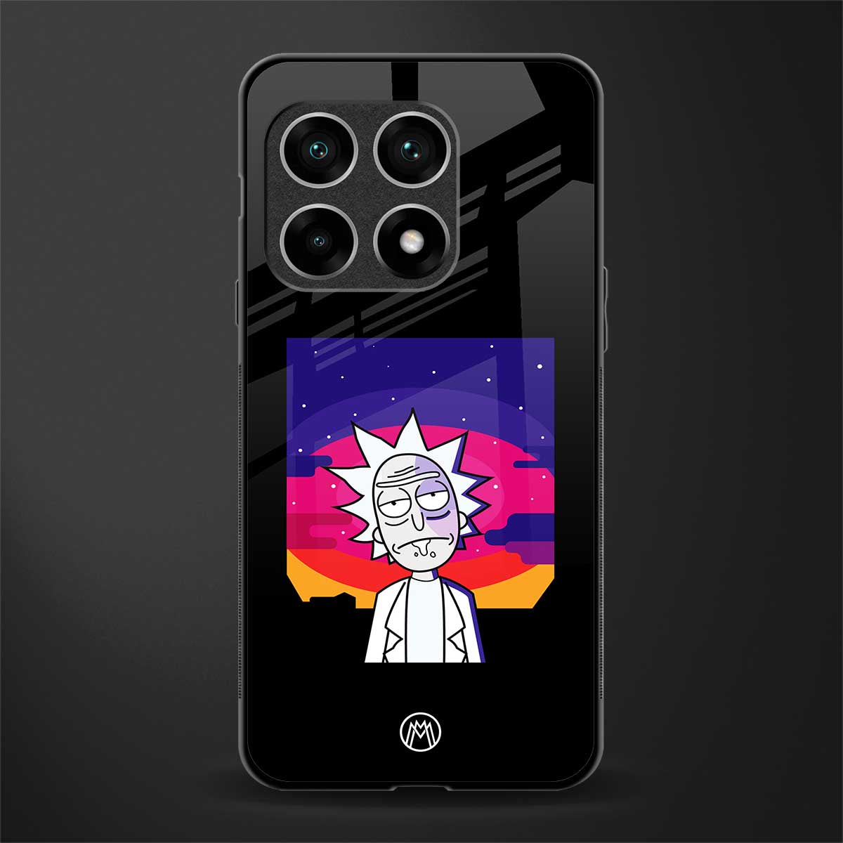 trippy rick sanchez glass case for oneplus 10 pro 5g image