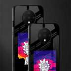trippy rick sanchez glass case for oneplus 7t image-2