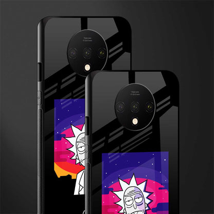 trippy rick sanchez glass case for oneplus 7t image-2
