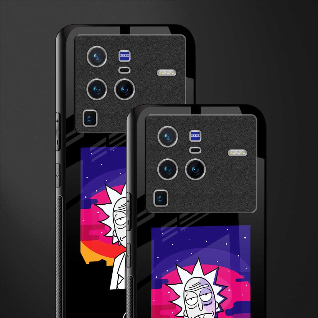 trippy rick sanchez glass case for vivo x80 pro 5g image-2