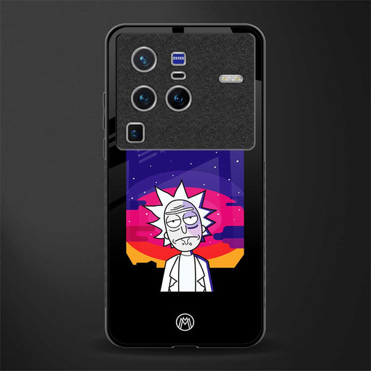 trippy rick sanchez glass case for vivo x80 pro 5g image