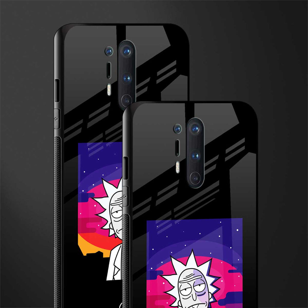 trippy rick sanchez glass case for oneplus 8 pro image-2