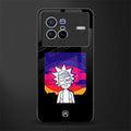 trippy rick sanchez glass case for vivo x80 image