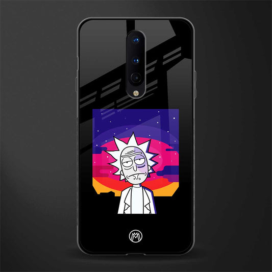 trippy rick sanchez glass case for oneplus 8 image
