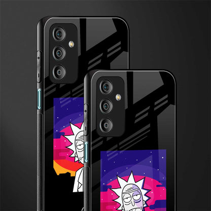 trippy rick sanchez back phone cover | glass case for samsung galaxy f23 5g