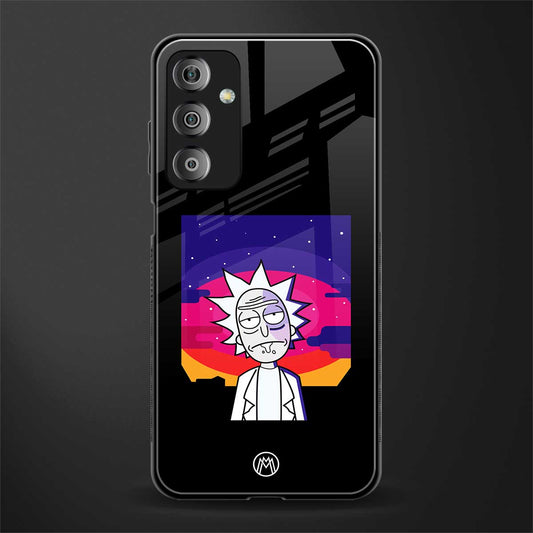 trippy rick sanchez back phone cover | glass case for samsung galaxy f23 5g