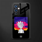 trippy rick sanchez back phone cover | glass case for oneplus 9