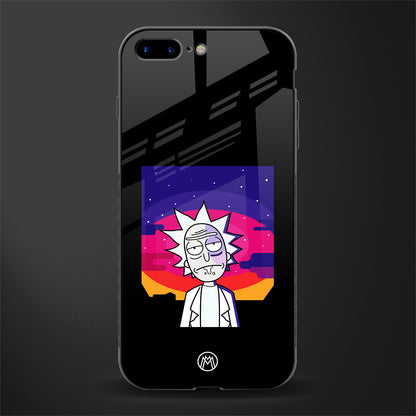 trippy rick sanchez glass case for iphone 7 plus image