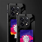 trippy rick sanchez back phone cover | glass case for oneplus 11