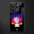 trippy rick sanchez back phone cover | glass case for oneplus 11r