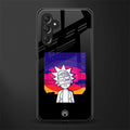 trippy rick sanchez back phone cover | glass case for samsun galaxy a24 4g