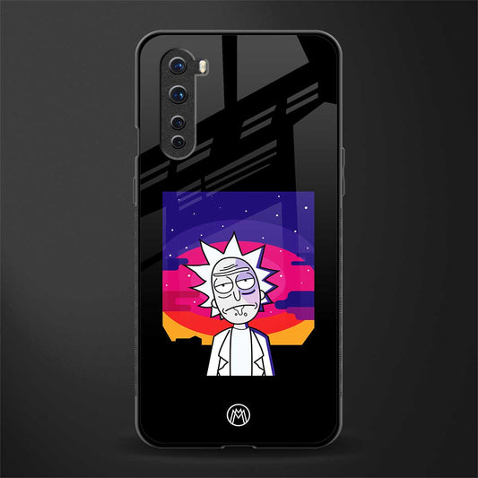 trippy rick sanchez glass case for oneplus nord ac2001 image