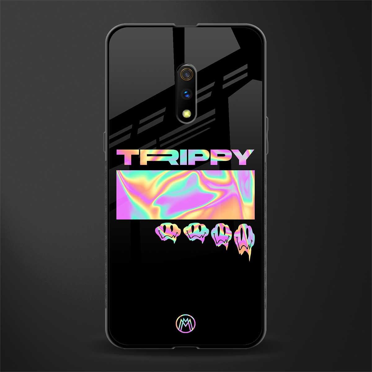 trippy trippy glass case for realme x image