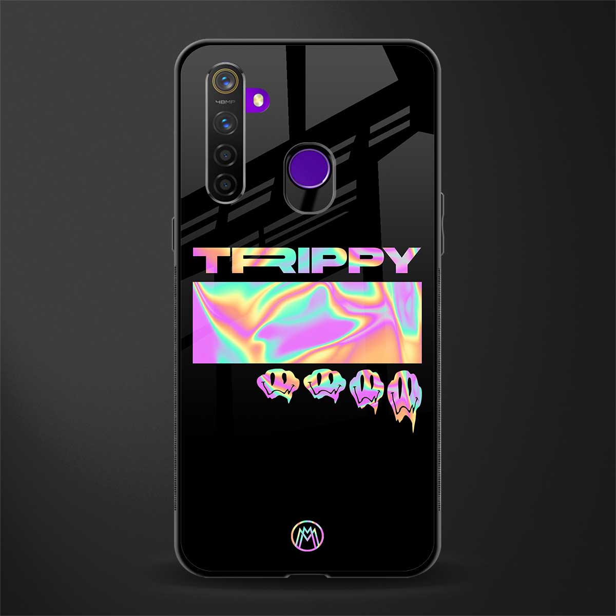 trippy trippy glass case for realme 5 image
