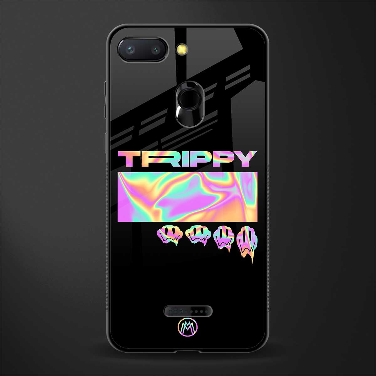 trippy trippy glass case for redmi 6 image