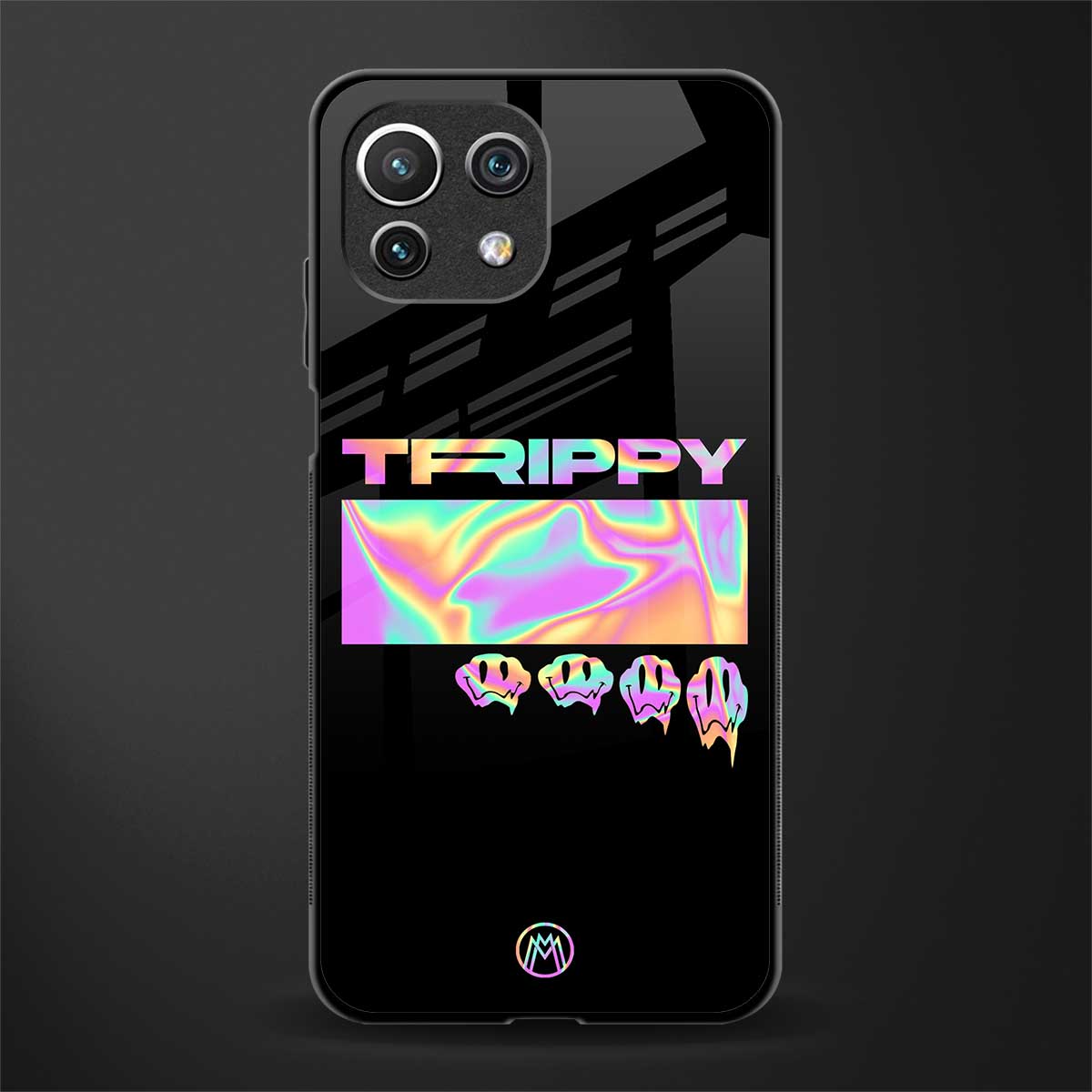 trippy trippy glass case for mi 11 lite image